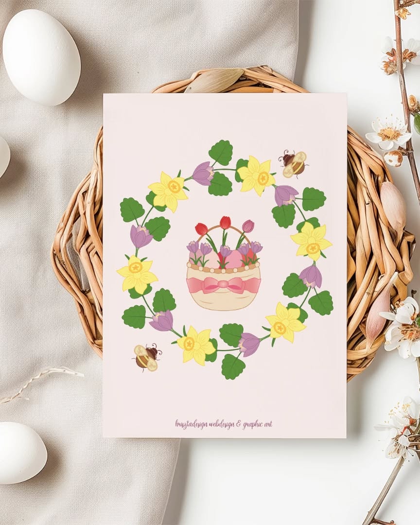 🌷🐰 Kellemes Húsvéti ünnepeket Nektek! 🐣
🌷🐰 Happy Easter! 🐣
.
.
.
#grafikaitervezés #krisztadesign #húsvéti #easter #easterbasket