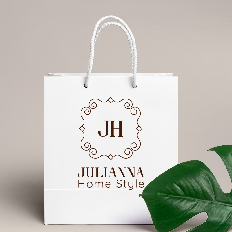 Julianna home style logo mockup