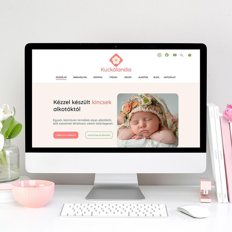 Kuckólandia desktop mockup
